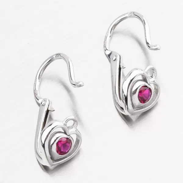 Dětské náušničky bílé zlato 585 zirkon se 52DN-2752BČ