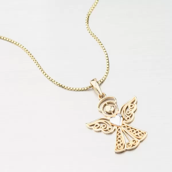 Zlatý přívěsek anděl GCA13-020