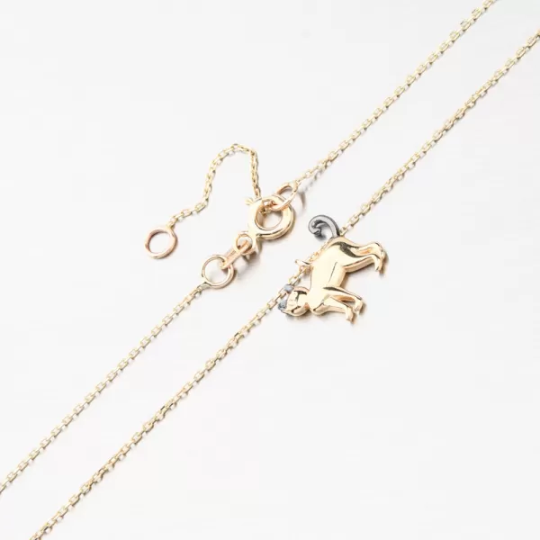 Zlatý náhrdelník s kočkou GCA15-001