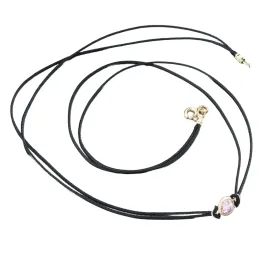 Dámský náhrdelník žluté zlato 585 šňůrkový s přívěskem LT15-001-ZL-PINK LT14-014-ZL-PINK
