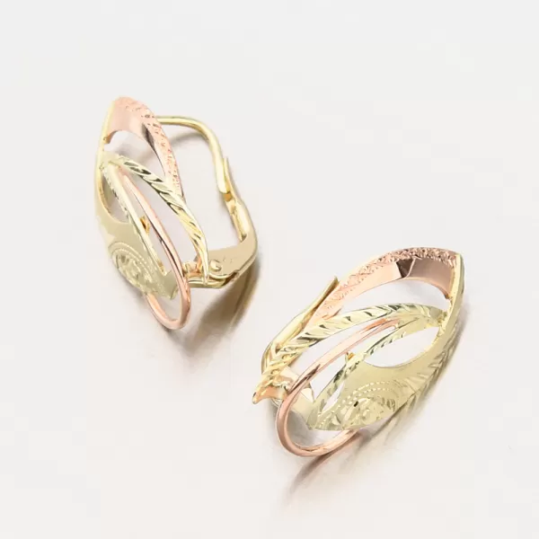 Dámské náušnice žluté zlato 585 - klasik 52NK-205