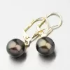 Visací perlové náušnice 52GZ-3019-ZL-Black