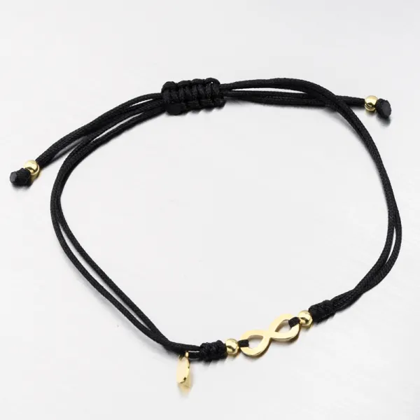 Náramek stříbro 925 provázkový nekonečno BST-14729-G