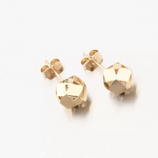 Dámské náušnice žluté zlato 585 143P-122112