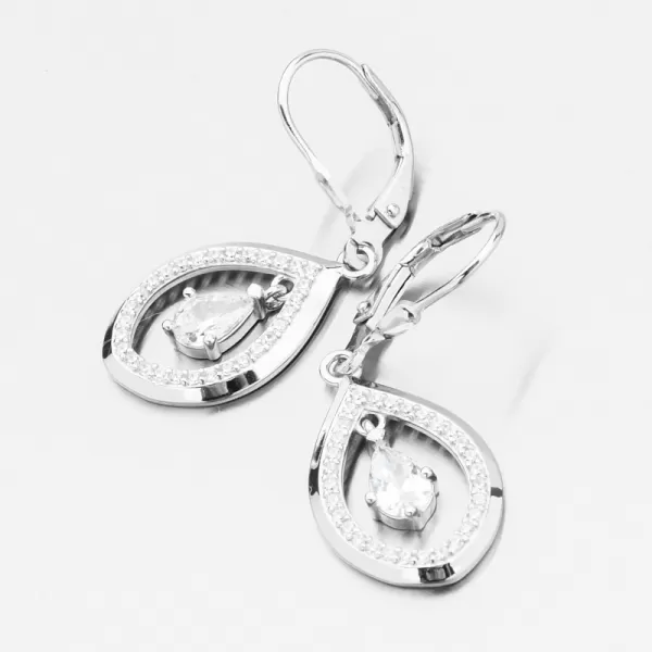 Visací náušnice se zirkony PKL-2224