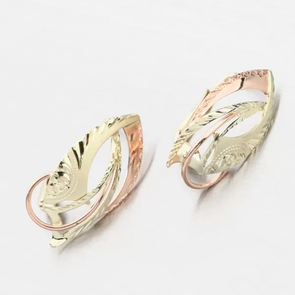 Dámské náušnice žluté zlato 585 - klasik 52NK-205