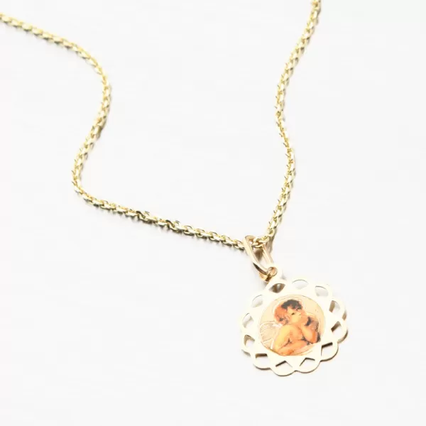 Zlatý přívěsek anděl 13R-413