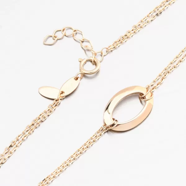 Dámský náramek žluté zlato 585 oválky 144P-141283-01