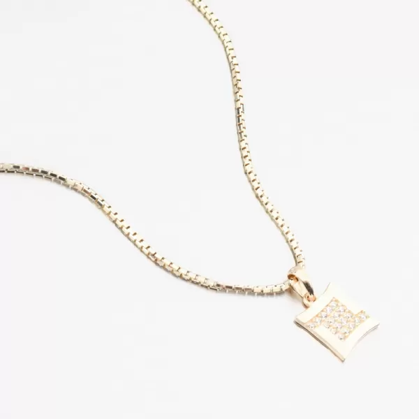 Dámský přívěsek žluté zlato 585 zirkon 43-22100