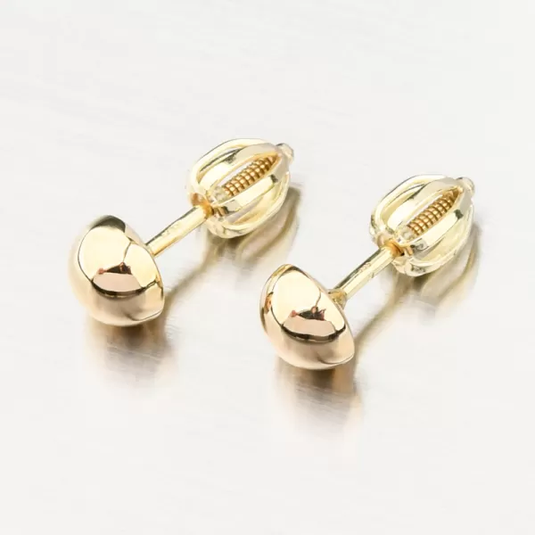 Zlaté náušnice pecky 52GZ-5006-ZL-SR