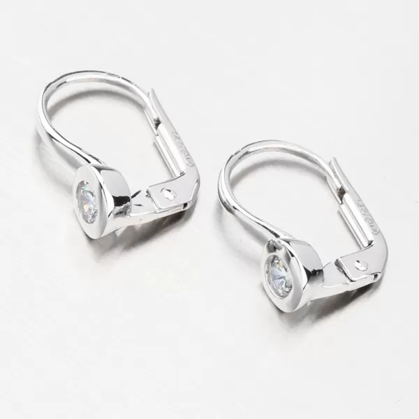 Náušnice z bílého zlata se zirkonem GCA12-005