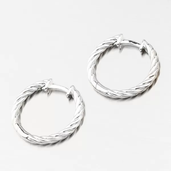 Dámské náušnice kruhy 20 mm DZF4326-B