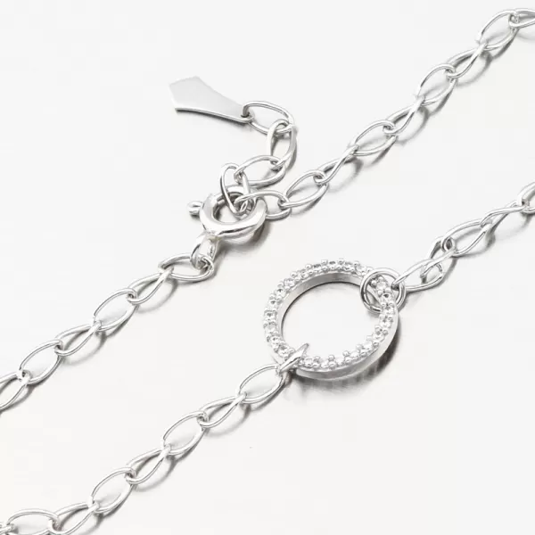 Dámský náramek zirkony bílé zlato DZF5728-B-ZIR