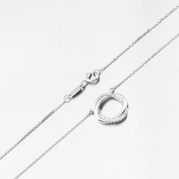 Dámský náhrdelník zirkony DZF4133-B-ZIR