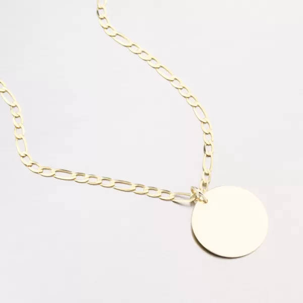 Přívěsek žluté zlato 585 kulatý 53P-373-ZL