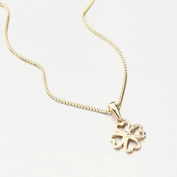 Přívěsek čtyřlístek zlato 585 GCA13-001