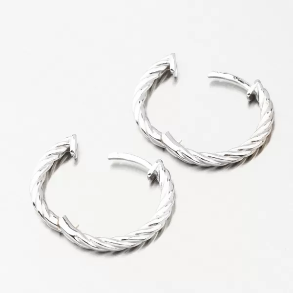 Dámské náušnice kruhy 20 mm DZF4326-B