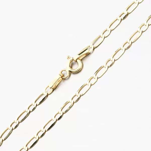 Náramek žluté zlato 585 Figaro 44-1006