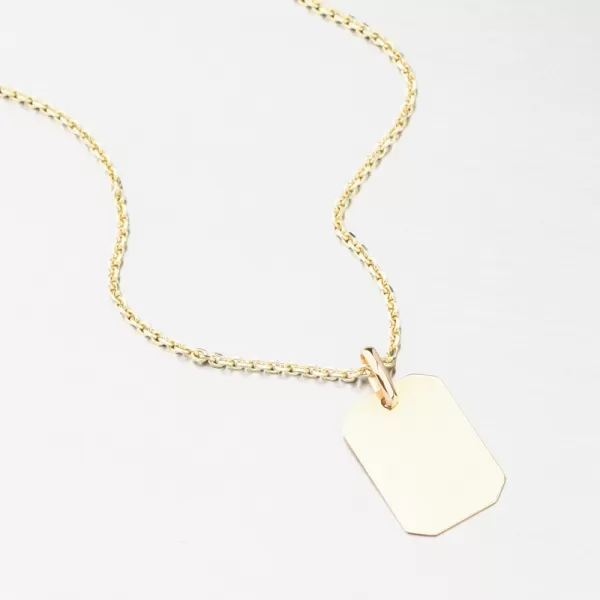 Přívěsek destička - zlato 585 GCA13-006