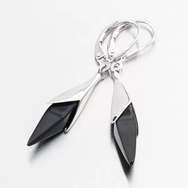 Dámské náušnice stříbro 925 onyxem PKL-2272