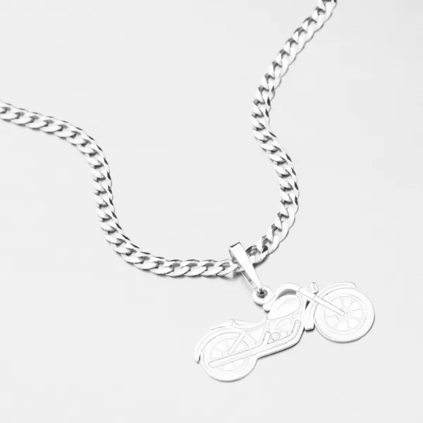 Stříbrný přívěsek motorka PAMŠ-130032-Ag