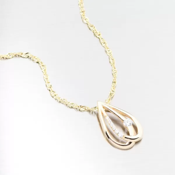 Dámský přívěsek žluté zlato 585 662P-130246