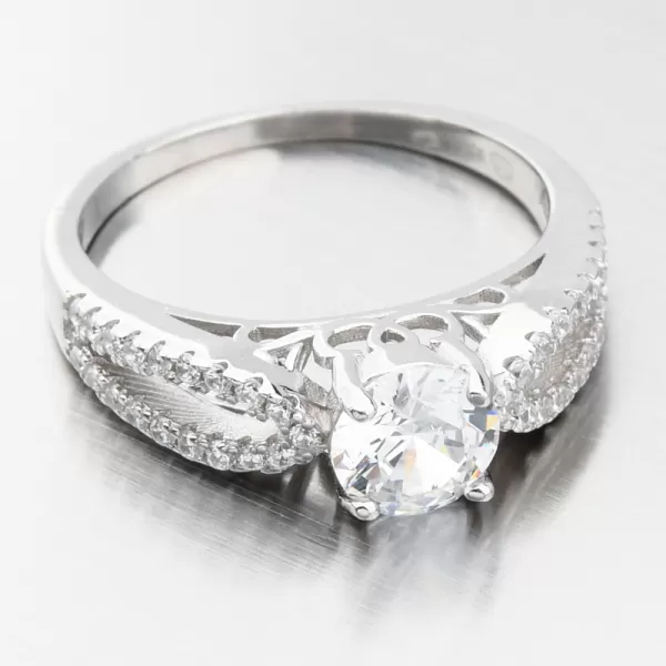 Dva stříbrné prsteny se zirkony GST-11514