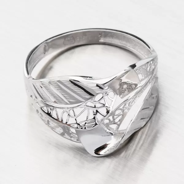 Prsten z bílého zlata 116P-111641