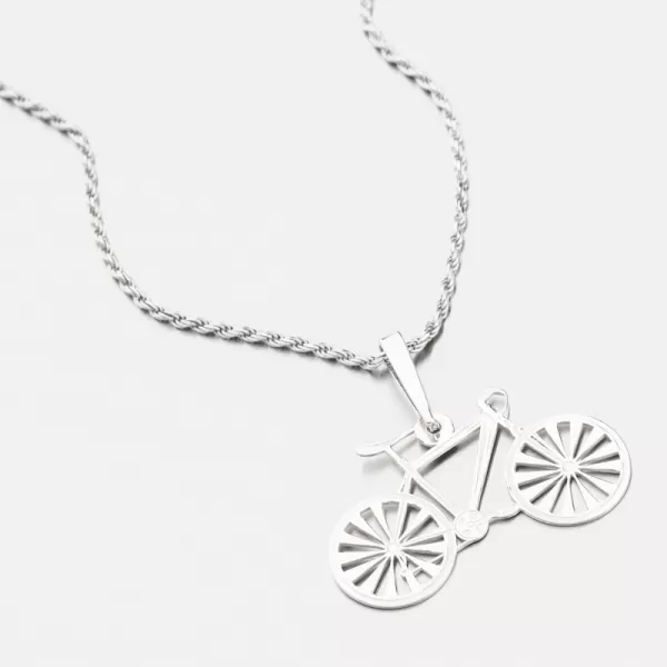 Stříbrný přívěsek jízdní kolo PAMŠ-130388-Ag