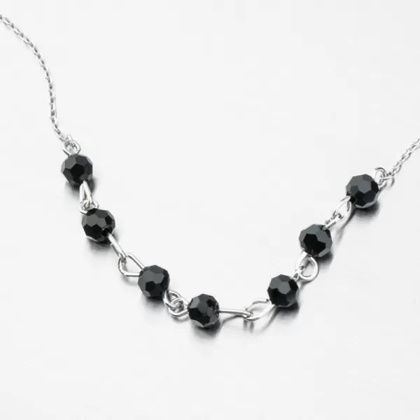 Dámský náramek stříbro 925 černé zirkony kameny PKL-4012