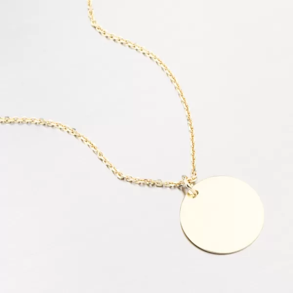 Přívěsek žluté zlato 585 kulatý 53P-373-ZL