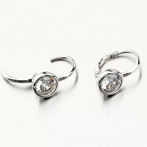 Stříbrné náušnice se zirkony PKL-2147