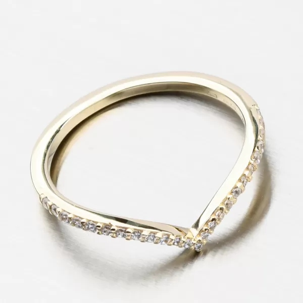 Dámský prsten žluté zlato 585 zirkon 71SKL-4824-ZL