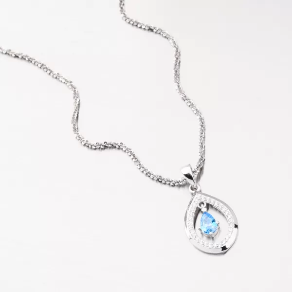 Přívěsek se syntetickým akvamarínem PKL-3146