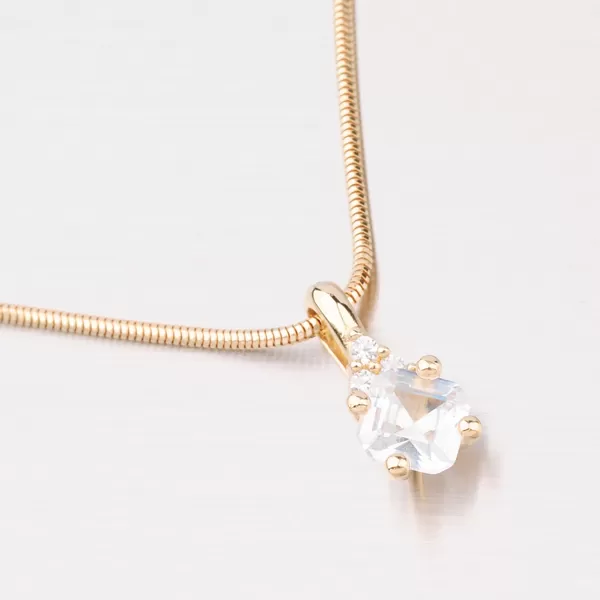 Dámský přívěsek žluté zlato 585 zirkon GZ2311