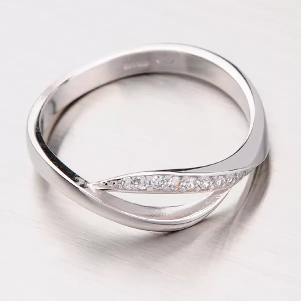 Prsten z bílého zlata GZ2346B