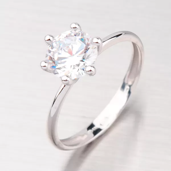 Dámské náušnice bílé zlato 585 zirkon GZ2484B