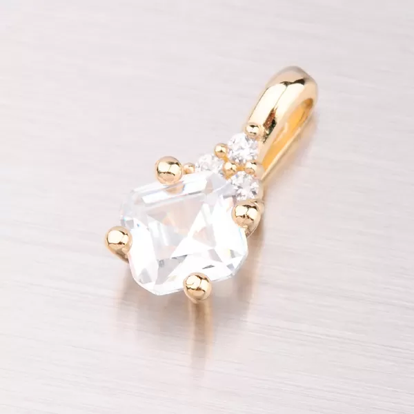 Dámské náušnice žluté zlato 585 zirkon GZ2300