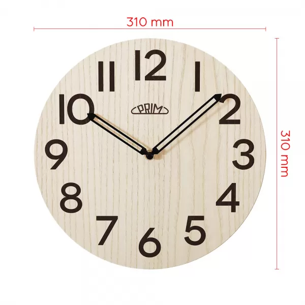 Nástěnné hodiny PRIM Genuine Veneer - A E07P.4245.5350