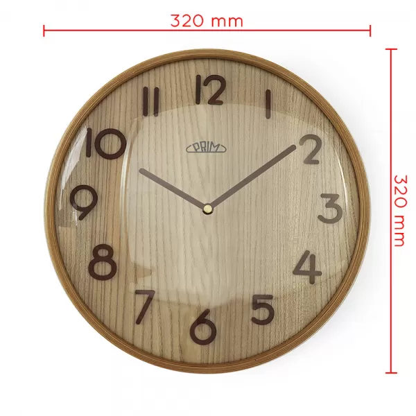Nástěnné hodiny PRIM Natural Veneer E07P.4139.5053