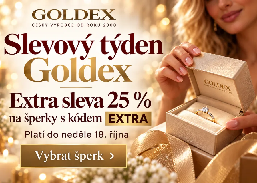 Slevový týden Goldex: jak chytře využít extra slevu 25 %