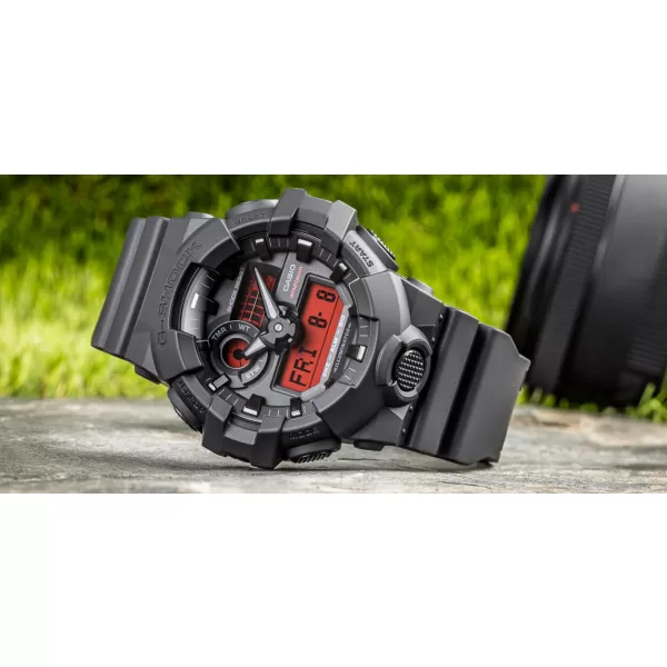 Casio G-Shock GA-700BBR-1AER Black and Bold Red Series