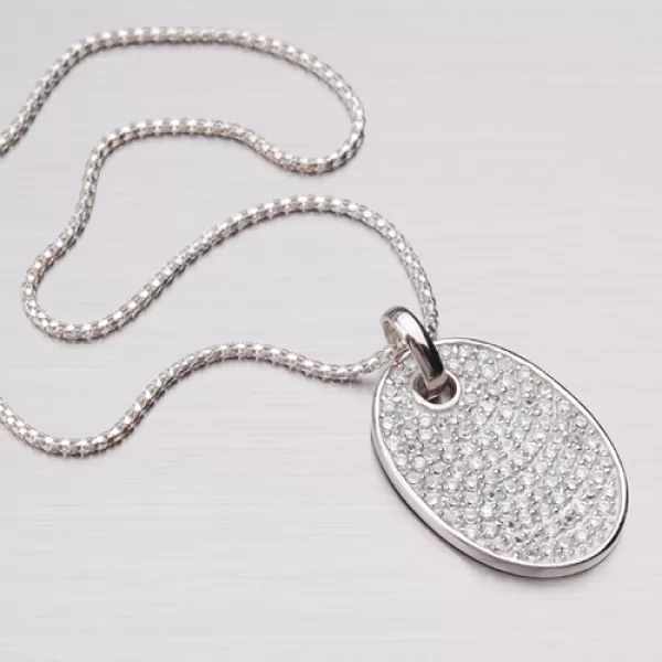 Dámský přívěsek stříbro 925 zirkon destička GF-34-039