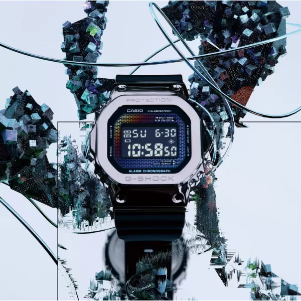 Casio G-Shock GM-5600RW-1ER Rainbow Brick Wall Series