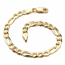 Pozlacené Figaro - stříbro 925 CHRS-073-150-FLAT-AU
