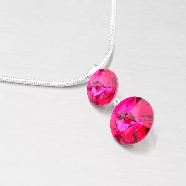 Dámské náušnice stříbro 925 krystaly visací s N336ČV-JK