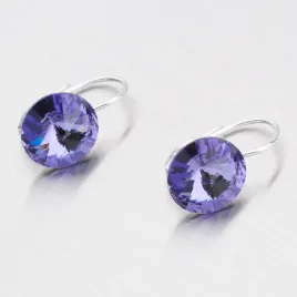 Dámské náušnice stříbro 925 krystaly 12 mm N312TF-JK