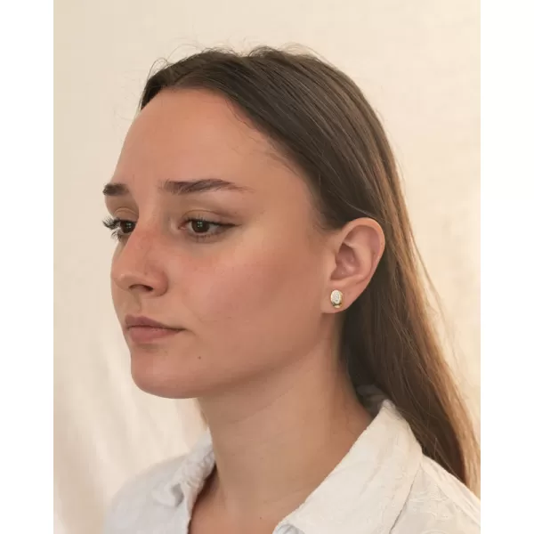 Dámské náušnice stříbro 925 zirkon zlacené PKL-2265