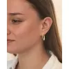 Zlacené stříbrné náušnice se zirkony PKL-2253