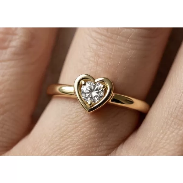 Dámský prsten žluté zlato 585/1000 přírodní diamant 0.045 ct G/SI 10849D-ZL